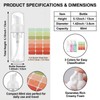 3 Pack 2oz Clear Plastic Foam Pump Bottles with Sticker