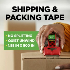 Tough Grip Moving Packaging Tape, Clear, 1.88 in x 925 in, 1 Roll