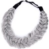 BOBIYA Messy Wide 2 Strands Synthetic Hair Auburn Braided Headband
