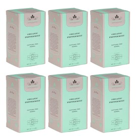 Harney and Sons Premium Tea Bags, Organic Peppermint, 20 Count (Pack of 6)