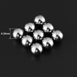 G10 Steel Balls, 200pcs 6.35mm 1/4 Precision Steel Balls Industrial Bearing Steel Balls