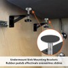 Niciksty 4 Pcs Undermount Sink Brackets for Narrow Cabinet, Undermount
