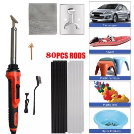 Unbranded Plastic Welding Kit 100 Watts With Welder, Rods, Reinforcing Mesh Soldering Iron
