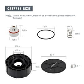 Thaekuns 0887718 1 Inch Backflow Convert Kit for WATTS 800M4-QT, 800M4-FR