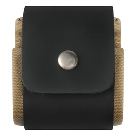 RingSun Waxed Canvas Mushroom Foraging Bag, Collapsible Outdoor Camping Foraging Pouch,Leather Bushcraft Belt Tinder Dump Pouchs