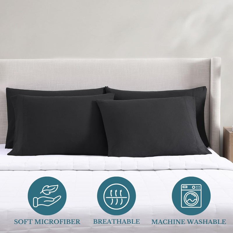 Casa Platino Pillow Cases 4 Pack - 50x90 cm King