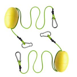 MOPHOEXII Drift Anchor Tow Throw Leash Line with EVA Buoy Float & Clip/Markers for Anchors at The Beach, Lake, or Sandbar Water-2 Pack