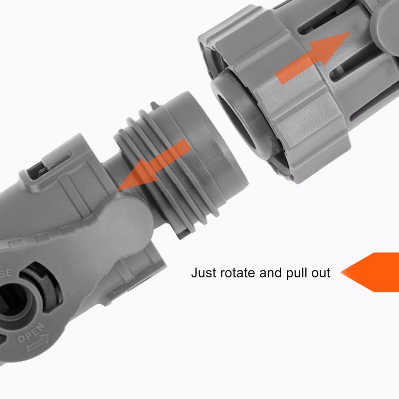 Aquarium Water Control Connector Double Valve Leakage Proof Quick Release