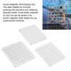 3pcs 36 Grids Acrylic Magnetic Shell Display Case Decorative Shell