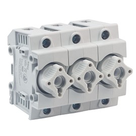 grenda-hammer® Neozed Fuse Base with Screw Caps and 3 x Fuses (D02-3x35 Ampère (Black))