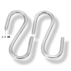 Waycreat 150pcs Stainless Steel 1 Inch S Hooks Connectors S-shaped Hook