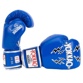 YOKKAO Muay Thai Designer Stadium Boxing Gloves - Blue - 18oz