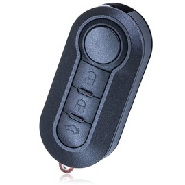 3 Button Replacement Remote Flip Key Fob Case Shell Fix compatible with Fiat Grande Punto, Evo, Panda, Bravo, Stilo, 500 l und Lancia Y, Delta Musa