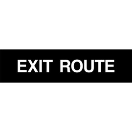Exit Route Sign, Exit Sign, 2 x 8 Exit Route Name Plate, Name Plate, Custom Name Plate, Custom Sign, Exit Sign Plate