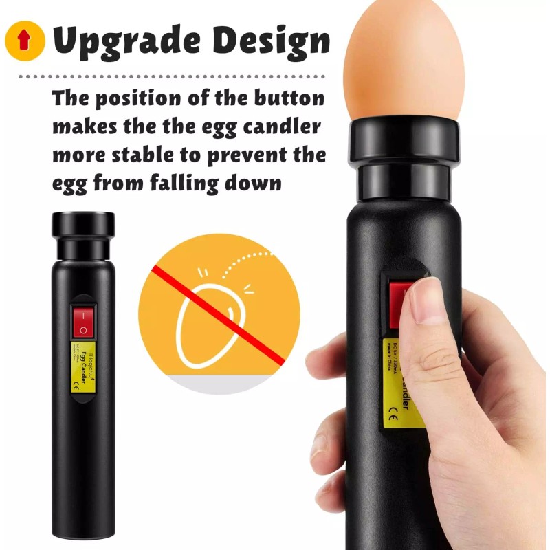 Magicfly Rechargeable Wireless Egg Candler Tester for Monitoring Eggs Developmen