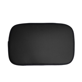 FH Group Faux Leather Center Console Armrest Cushion, Luxury Seat Box Cover Protector fits Most Cars, SUVs, and Trucks Black