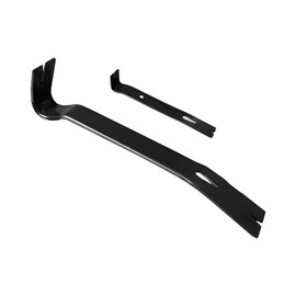 Generic Flat Pry Bar Set - 2-Piece Combo (7-Inch & 12-Inch) - Heavy Duty Nail Puller - 45MN Steel - Ideal for Home Remodeling & Woodworking Projects (Black)