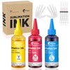 Hiipoo Sublimation Ink Refilled Bottles with Heat Tape Refill for