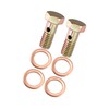 Motoforti 2 Set Banjo Bolt Brake Fitting Adapter M8x1 Thread