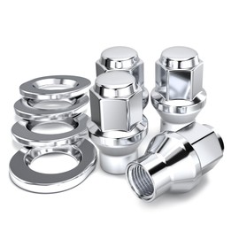 White Knight 7807-4 Chrome ET Bulge Lug Nut - 4 Piece