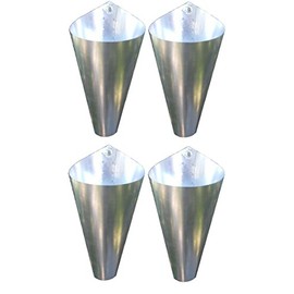 4 Pack Killing Restraining Poultry Chicken Processing Cones - Large