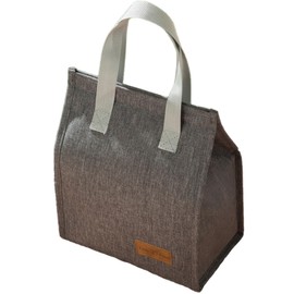 Simple Insulated Bag, Portable Lunch Bag, Waterproof and Leak Proof Lunch Box, Children's Handbag, Insulated Bag for Girls, Boys, Adults, Work, School, Picnic and Travel(Gray)