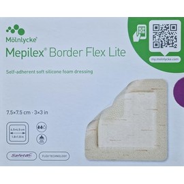 MEPILEX Border Flex Lite Foam Dressing 7.5 x 7.5 cm Pack of 5