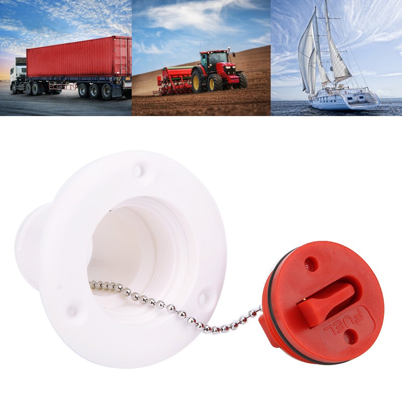 RV Marine Fuel Deck Filler Caps Nylon Fill Cover 38mm