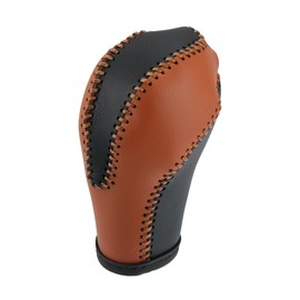 X AUTOHAUX Car Faux Leather Gear Shift Knob Cover for Infiniti QX50 QX70 QX80 2014-2016 QX56 2011-2013 G35 2007-2008 EX37 FX37 2013 FX35 2009-2012 Black Brown