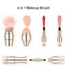ZJchao Juego de Brochas de Maquillaje 4 en 1, Brocha