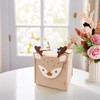 Daily Treasures Cute Deer Square Tissue Box Cover,Felt Tissue Box