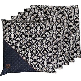 Zabuton Covers 55 x 59 Set of 5 Casri A Blue Made in Japan 55x59 Set