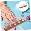 Healeved 1set Nail Holders with Base for Press Nails Practice