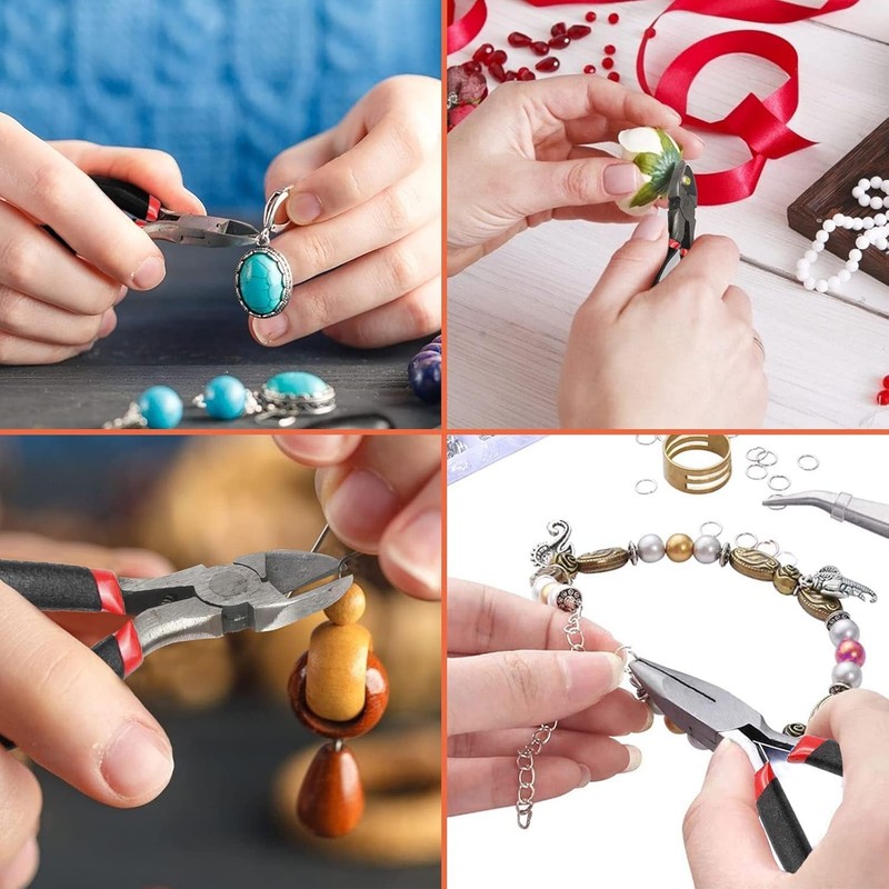 Jewelry Pliers 5 Pcs Wire Cutters for Jewelry Making Crafts