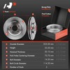 A-Premium Front Vented & Rear Solid Disc Brake Rotors +