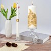 Unity Candles with Glass Candle Holder for Wedding Ceremony -