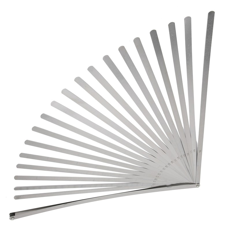 Portable 20 Blades Feeler Metric Thickness Gauge Stainless Steel 500mm