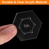 sourcing map Hexagon Quilting Template, 1 Inch Acrylic Template for