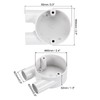 sourcing map 2Pcs PVC Conduit Box Junction Box U-shaped 2