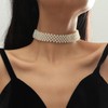 Danshinbow Multi Layered Beaded Necklace Clavicle Choker Adjustable Jewellery for