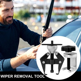 Exbrith Wiper Arm Puller, Pack of 2 Puller for Wiper Arm, Wiper Arm Pole Clamps Puller, Adjustable Wiper Arm Bearing Puller Remover for Car