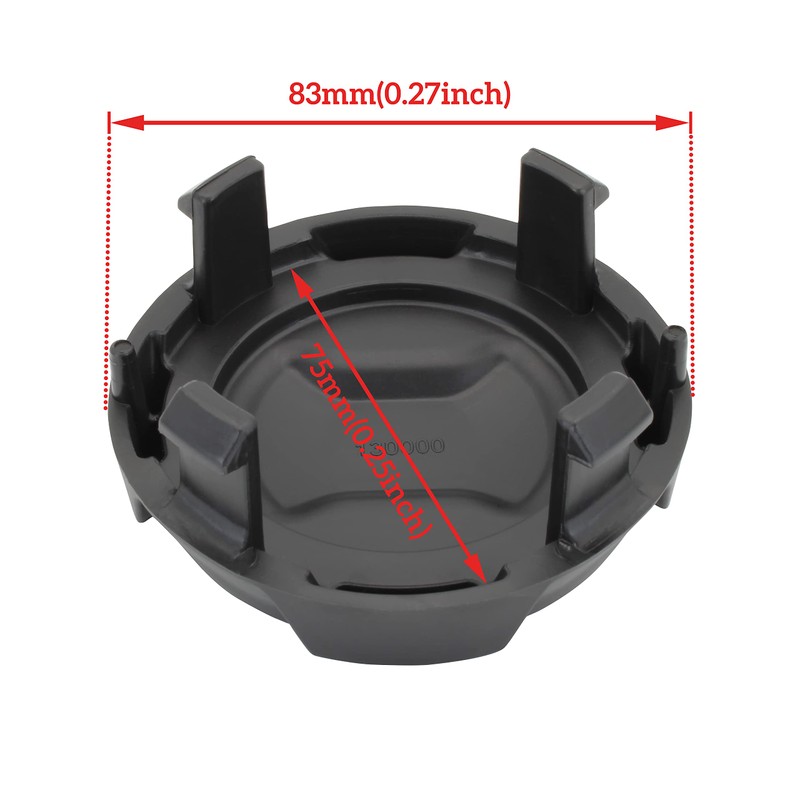 SAUTVS Tire Wheel Hub Caps for Can-Am X3 Turbo RR,