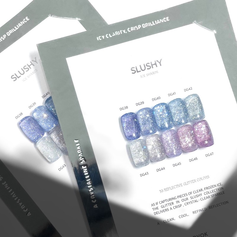 Divock Divok Slush Reflective Glitter Gel 10 Piece Set +