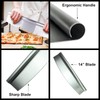 Huji 14" Pizza Cutter Rocker Style Heavy Duty Knife Blade