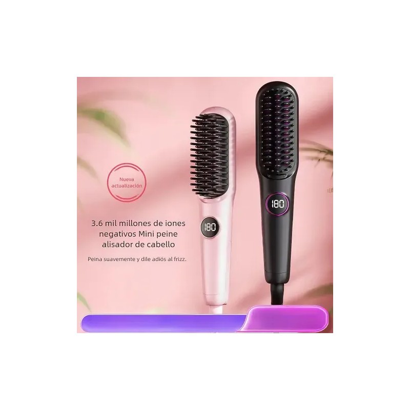Cepillo Alisador Cedcer Ss03 Profesional Iónico Frizz Lcd