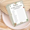 HandEasy Baby Shower Word Scramble Game Cards, Fun Baby Shower