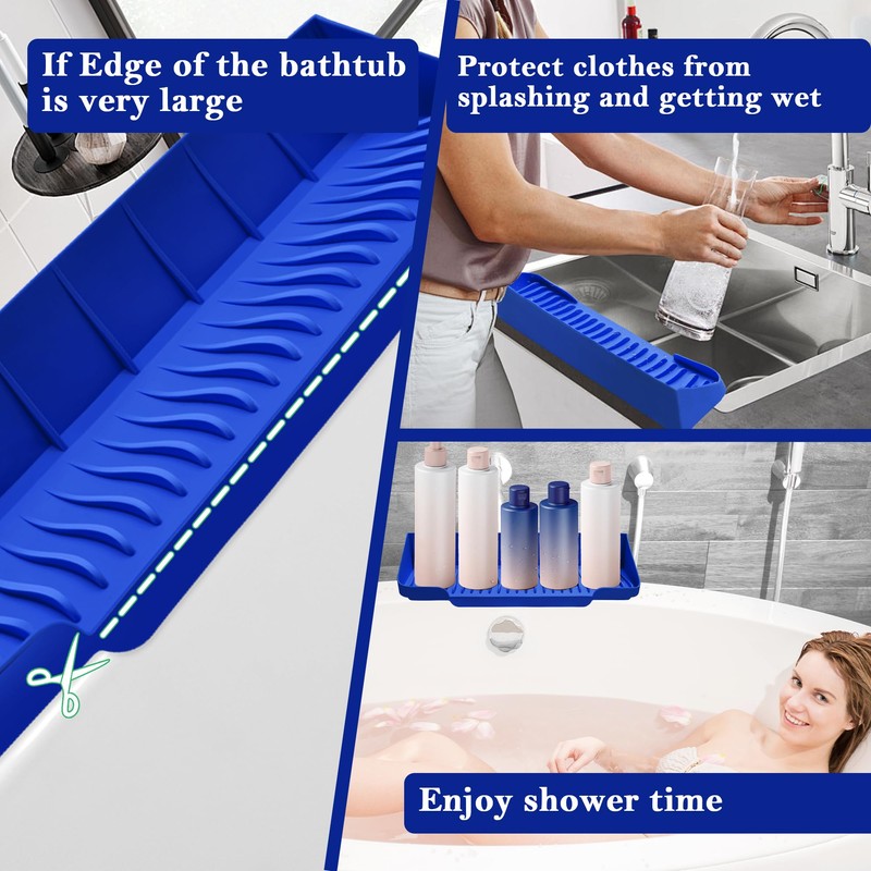 Zhaoyao 2p Splash Guard for Bathtub, Splash Pad Made from