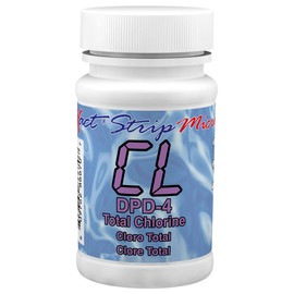 Industrial Test Systems eXact 486670 DPD-4 Micro Total Chlorine Strips, 0.01-11 ppm Detection Range (Bottle of 100)