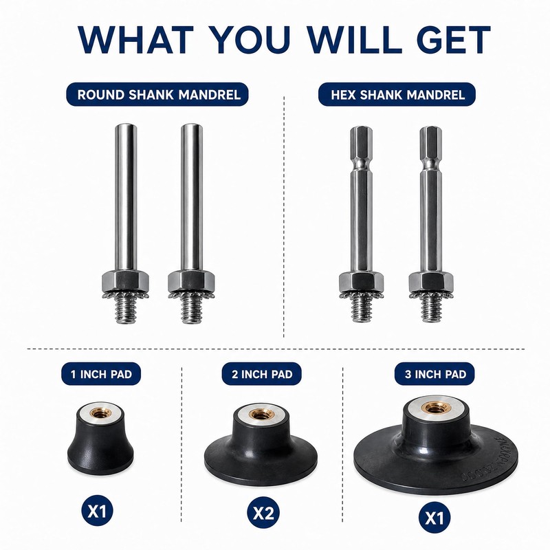 4Pack Sanding Discs Holder Quick Change Disc Pad Holder with