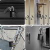 (Newest Version) 4 Pack Combination Padlock, 4 Digit Resettable Security